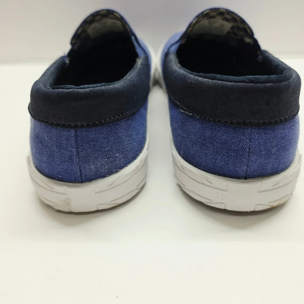 Ben Sherman Slip On Sneakers Mens 12 Blue Fabric Casual Loafers Low Top